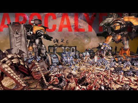 Tyranids vs Imperium - 1100 power level Warhammer 40K Apocalypse battle