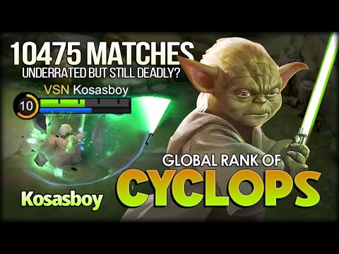 Master Yoda 10.4K Matches! Kosasboy Global Rank of Cyclops - Mobile Legends: Bang Bang