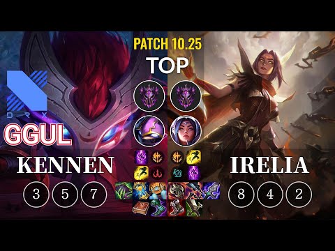 DRX.A Ggul Kennen vs Irelia Top - KR Patch 10.25