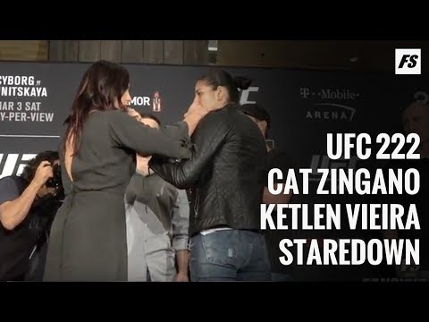 UFC 222 staredown: Cat Zingano vs. Ketlen Vieira
