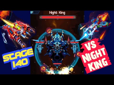 Galaxiga: Stage 140 - vs. "Night King Boss" - hard