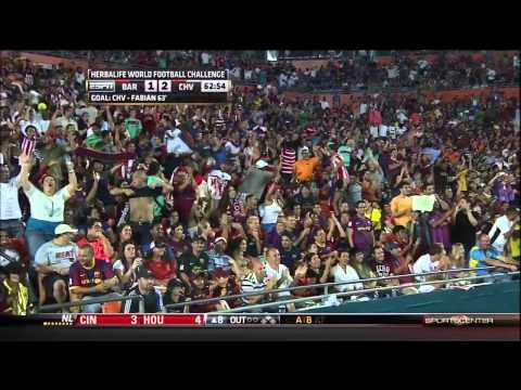 chivas de guadalajara 4 vs F.C. Barcelona 1 (2011)