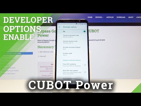How to Activate Developer Options in CUBOT Power - OTG Connection