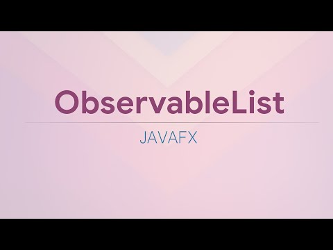 JavaFX ObservableList