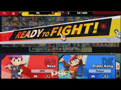 PSG Blastzone - FOW (Ness) vs TLOC | Dakpo (G&W/Diddy Kong) - WF