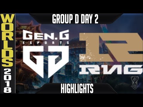 GEN vs RNG Highlights | Worlds 2018 Group B Day 2 | Gen.G(KoreaLCK) vs Royal Never Give Up(ChinaLPL)
