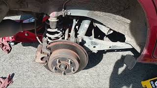 2006–2012 Toyota RAV4 2.4l 2AZ-FE Rear Brake Replacement Pads and Rotors DIY How To