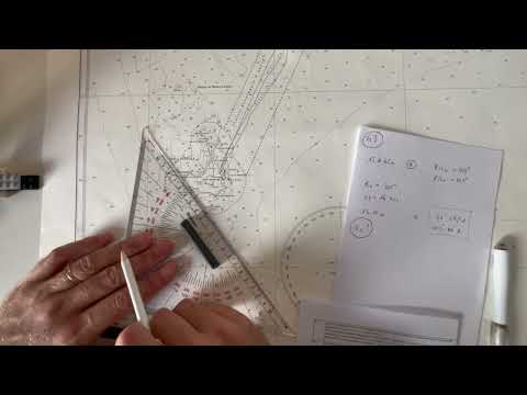 Exercise n° 43 5.3.1-1 - currents: estimated point - navigation license chart beyond 12 miles (2022)