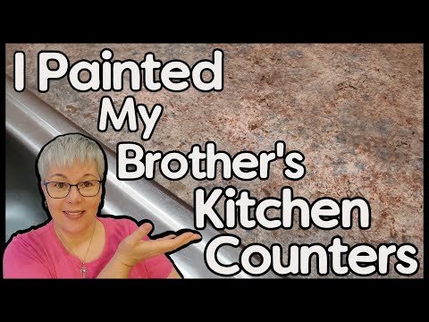 How to Paint Countertops - Looks Like Granite - Less...