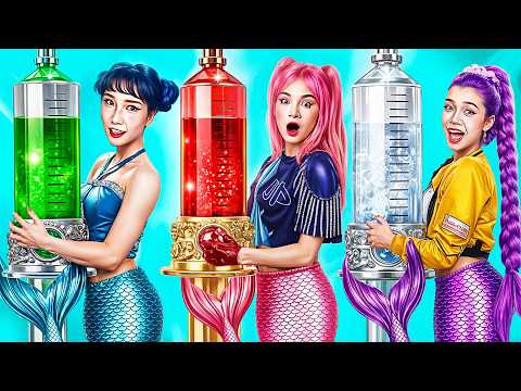 KPop Demon Hunter Vs Mermaid Guard! Huntrix Rumi, Zoey & Mira Glow Up Into Mermaid