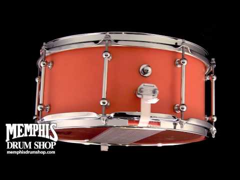 Dunnett Classic 14 x 6.5 Corian Snare Drum - Orange Matte - 360