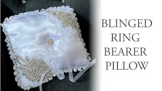 Bling Ring Bearer Pillow | Create a stunning bling pillow for your ring bearer