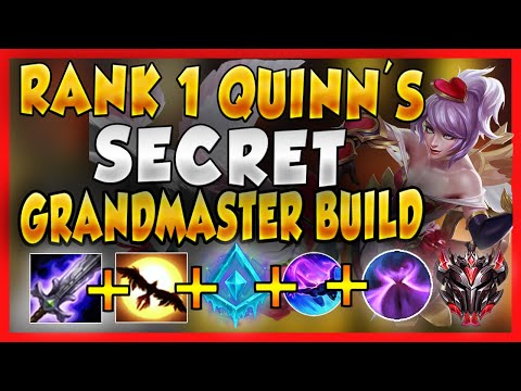 RANK 1 QUINN'S HIDDEN OP GRANDMASTER BUILD (USE THIS BUILD TO CLIMB!) - League of Legends