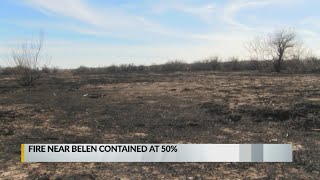 Bosque fire near Belen now 50 percent contained