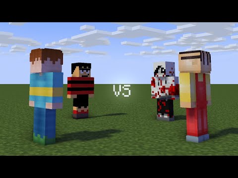 Horrid Henry VS Dennis The Menace VS Jeff The Killer VS Stewie Griffin (Minecraft Animation)
