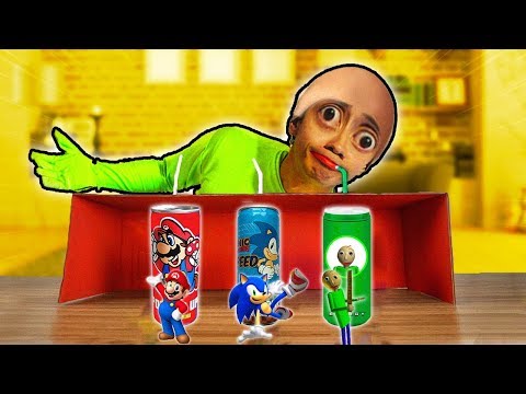 NÃO BEBA A BEBIDA DO SONIC + MARIO + BALDI'S (  DO NOT DRINK BALDIS BASIC )