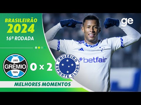 Gols e lances de Grêmio x Cruzeiro