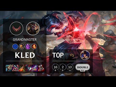 Kled Top vs Garen - EUW Grandmaster Patch 12.4