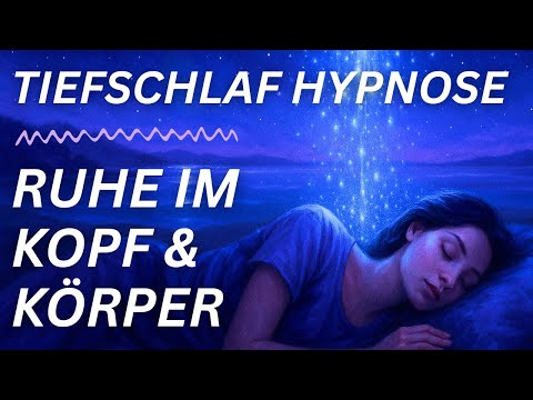 Einschlafen trotz Gedanken & Unruhe | TIEFSCHLAF HYPNOSE gegen Grübeln, Schlafprobleme, Stress...