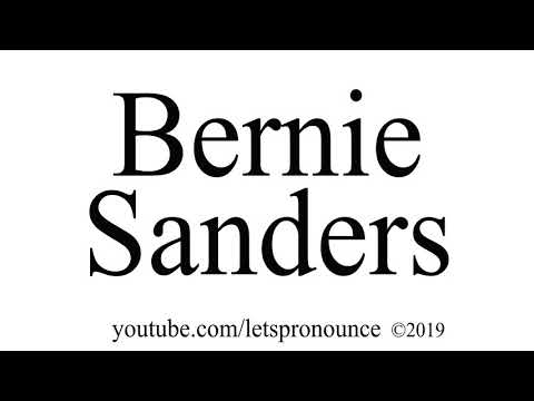 How to Pronounce Bernie Sanders