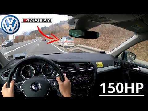 VW Tiguan 2.0TDI 4Motion (150PS) | POV TEST DRIVE Acceleration, Autobahn, City #TopDrivePOV