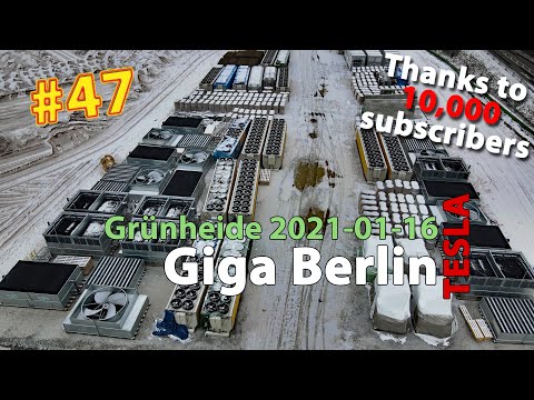 #47 Tesla Giga Berlin • 2021-01-16 • Gigafactory 4K