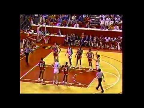 1987 NCAA Basketball Southeast First Round: Houston vs Kansas