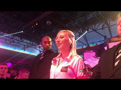 The Amazing Fallon Sherrock Darts walk on 27/12/19 Alexandra Palace v Chris Dobney