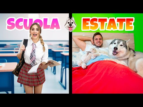 MORNING ROUTINE SCOLASTICA VS ESTIVA 📚⏰☀️ | MARTY E YUKO