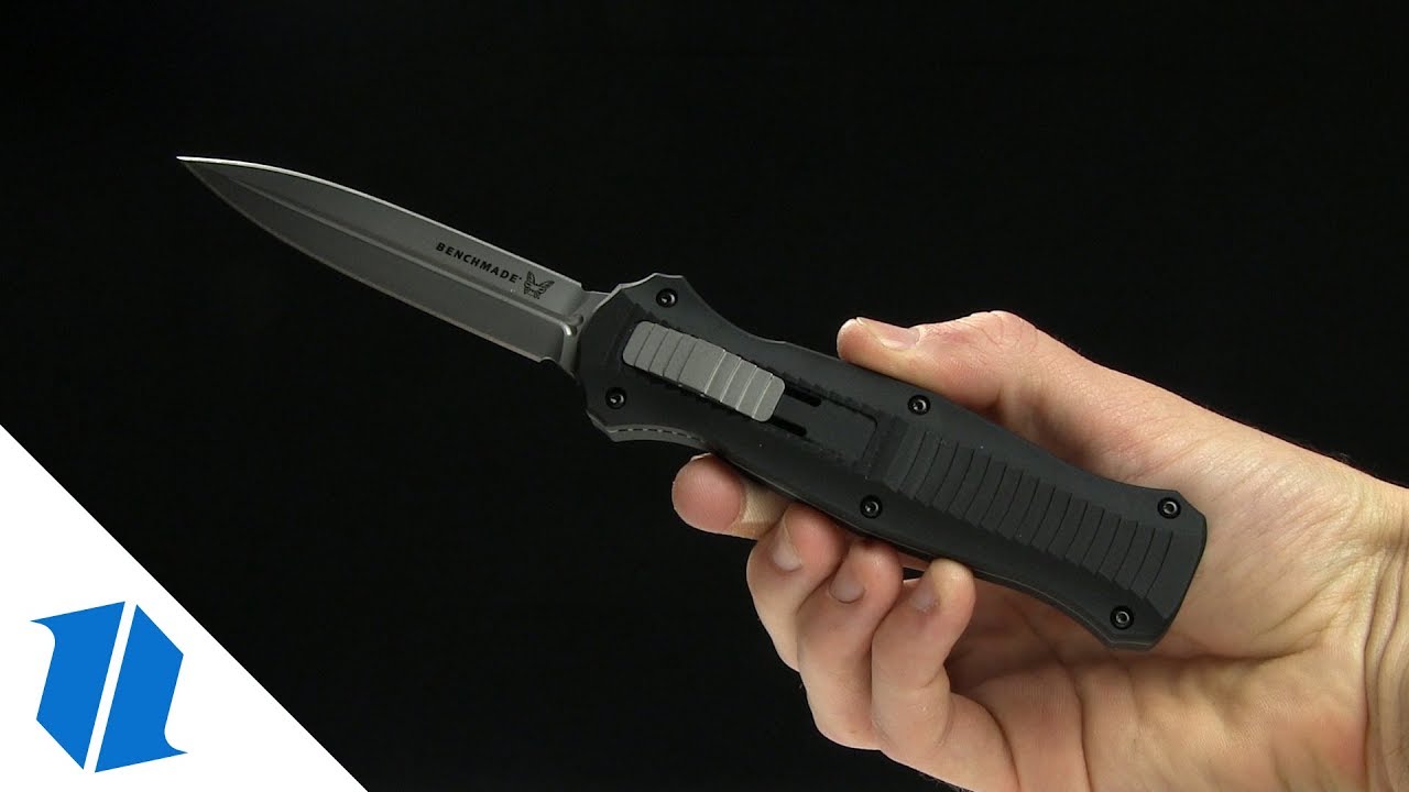 Benchmade Infidel D/E Dagger OTF Automatic Knife (3.91" Black) 3300BK