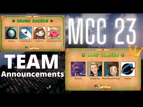 BlazeraEvans - MCC 23 TEAMS ANNOUNCED! | My Opinion On the Minecraft Championships 23 Teams so far