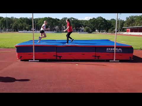 Training mit Abstand - Teil 18 - Einführung Hochsprung (Schersprung, Straddle und Rollwälzer)