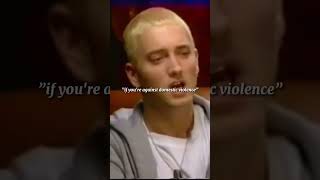 Eminem On Why He Dissed Christina Aguilera😭 #shorts