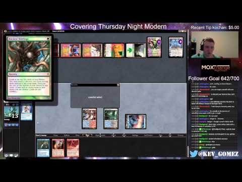 Finals of Thursday Night Modern #3, G/r Tron vs Grixis Delver