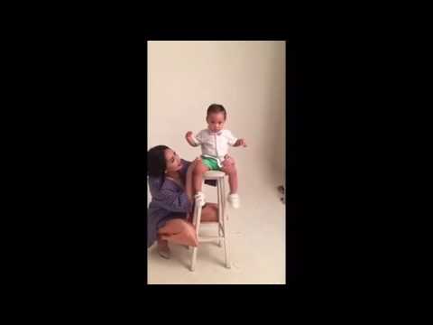 Tingkah lucu Rafathar saat Pemotretan sama Memsye Gigi.