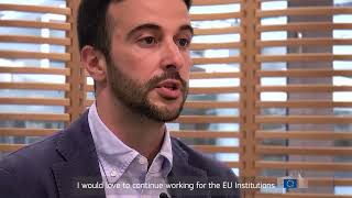 Working as a trainee at the European Research Executive Agency: Paolo
