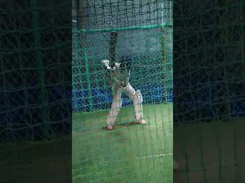Indraneel hitting in nets