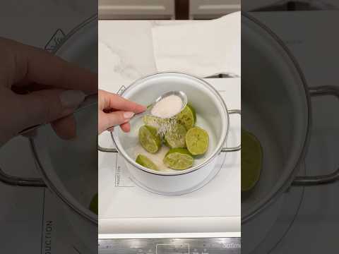 Lime peels and salt. An amazing combo that will transform your cleaning