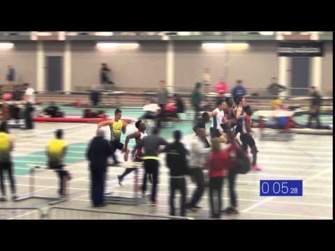 60m H - Final A - Joseph - Université McGill Rencontre ouverte MARTLET, Montréal 2015