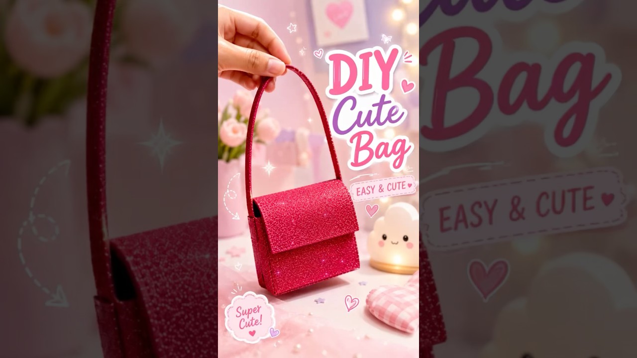 🎀✨DIY Mini Bag 👜✨ Made from a Soap Box | Easy & Cute Craft|It’s me Hana#Minibag#shorts