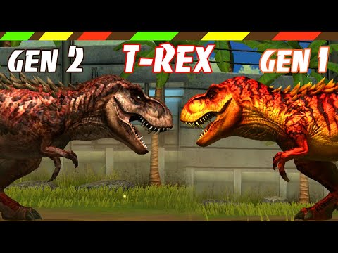 T-REX GEN 2 VS T-REX  | Jurassic World The Games | Khủng Long Bạo Chúa Chiến Đấu 213 | DINO KING