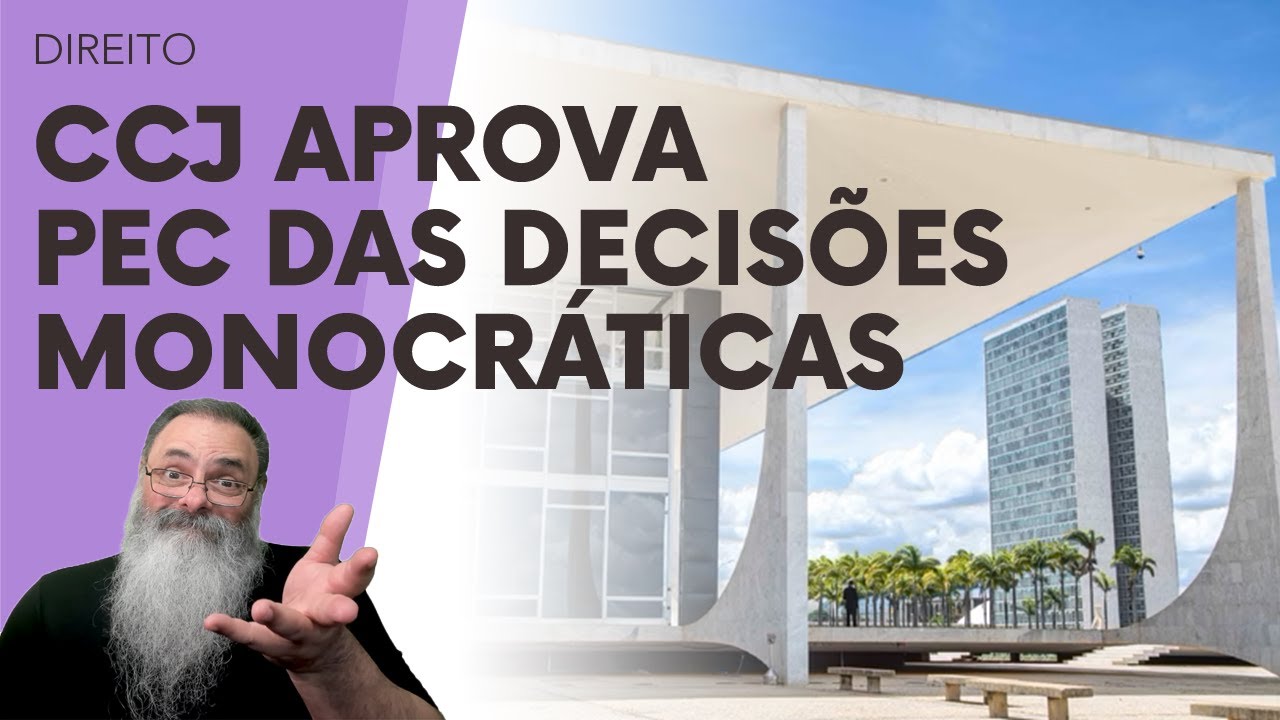 BOA NOTÍCIA: CCJ aprova PEC 8/21 que LIMITA DECISÕES MONOCRÁTICAS do STF, mas precisa IMPEACHMENT