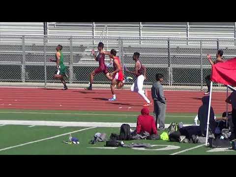 Los Alamitos VarB 4x100m at Downey Relays 2-24-18