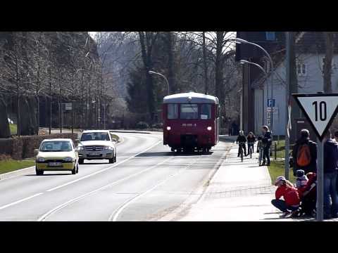 VT 772 Einfahrt Haltepunkt Neustrelitz Schloßgarten Hafenbahn