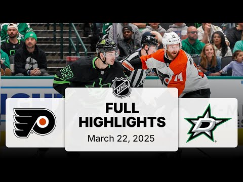 NHL Highlights | Flyers vs. Stars | March 22, 2025