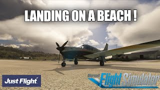 Landing on a BEACH in the UK! | JF Piper Arrow III | UK World Update | MSFS