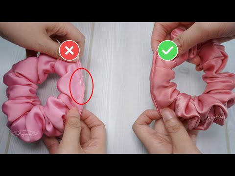 INVISIBLE STITCH on Scrunchies for Dummies 😉 How to...