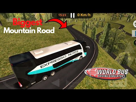 Biggest Mountain Road | Bend Roads | World Bus Driving Simulator | Android Gameplay