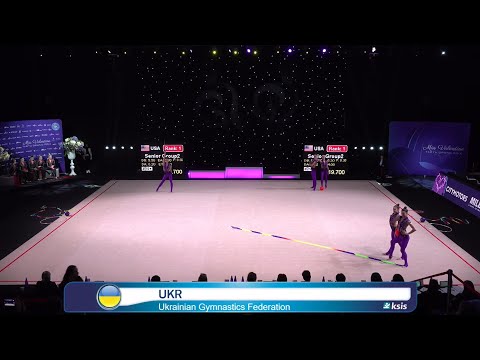 Group Team Ukraine 3 Ribbons/2 Balls Final 28,650 GOLD - FIG IT "Miss Valentine 2023"