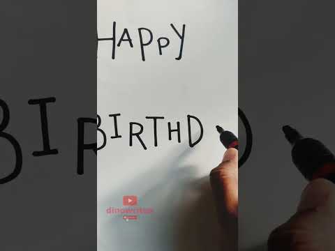 happy birthday Mandeep #calligraphy #handwriting #viral #brushcalligraphy #trendingshorts